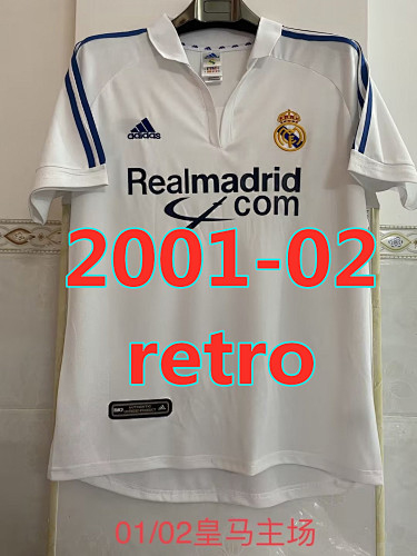 Real Madrid Retro Home Short Sleeve Jersey S-2XL