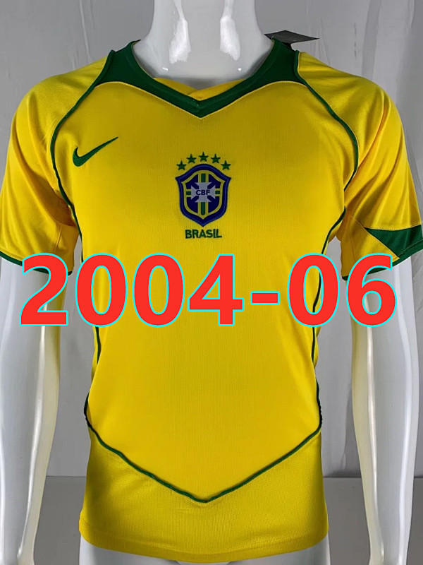 Brazil Retro Home Jersey S-2XL