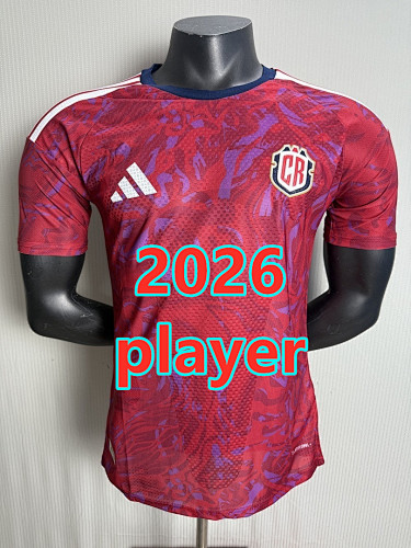 Costa Rica Home Player Version Jersey S-2XL