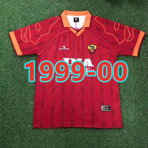 Roma Retro TopThai Quality Home Jersey S-2XL