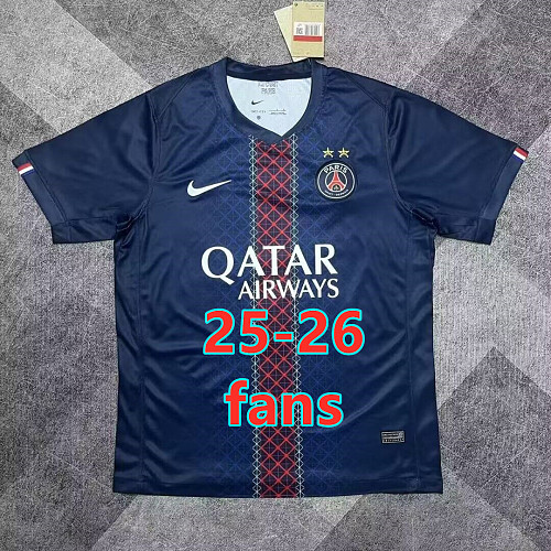Balenciaga 25-26 Paris Psg Home Fans Version With 2 Stars Jersey S-4XL