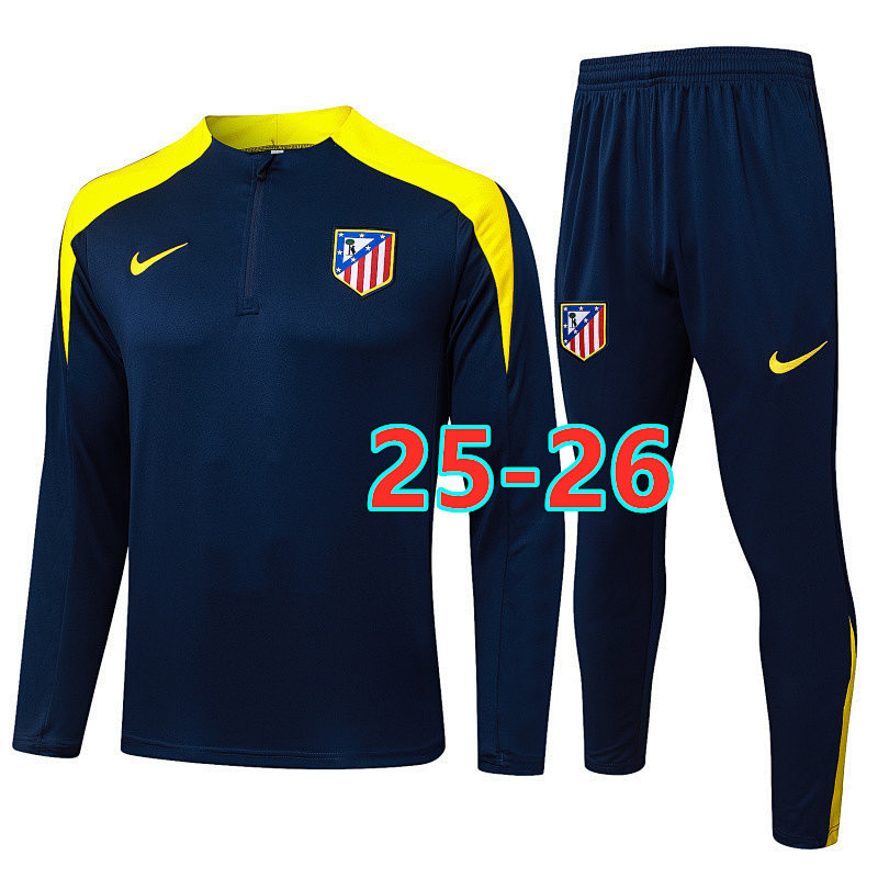 25-26 Atletico Madrid Long Sleeve Tracksuit S-2XL B2580