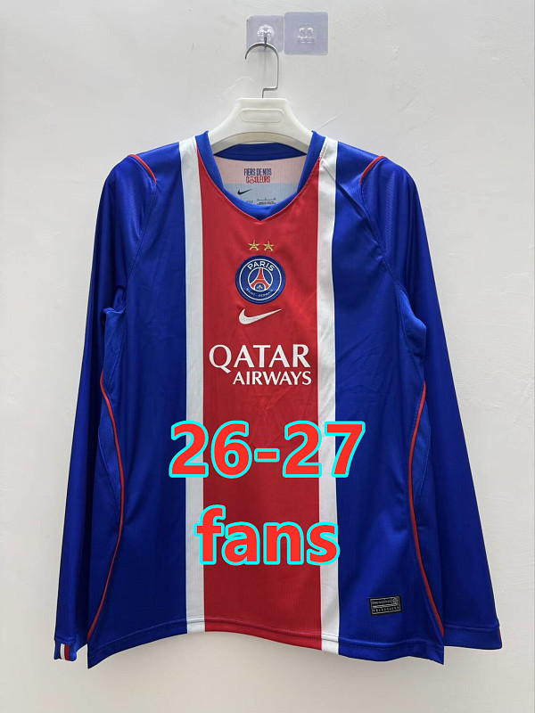 Balenciaga 26-27 Paris Psg Home Fans Long With 2 Stars Jersey S-4XL 2