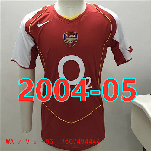 Arsenal Retro Home Jersey S-2XL