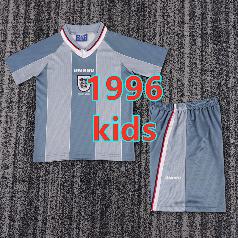 England Away Retro Kids Jersey+shorts Kit 16 -28