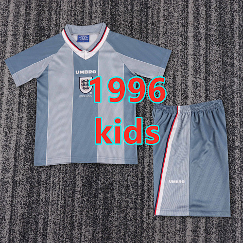 England Away Retro Kids Jersey+shorts Kit 16 -28