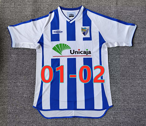 01-02 Malaga Home Retro Fans Version Jersey S-2XL