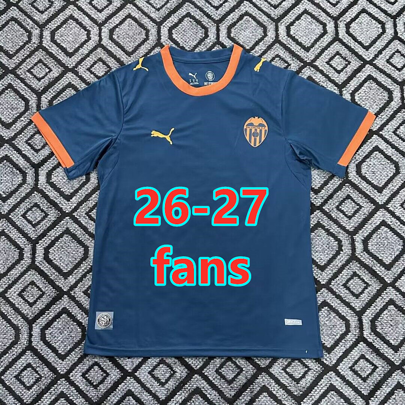 26-27 Valencia Away Fans Version Jersey S-4XL