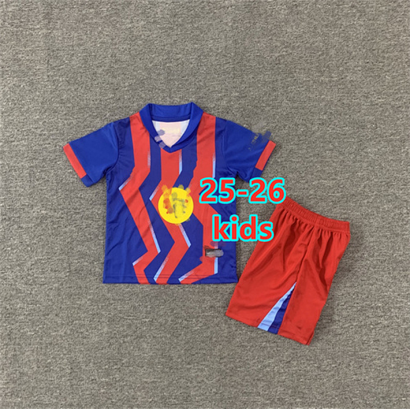 25-26 Barcelona Special Kids Jersey+shorts Kit 16 -28