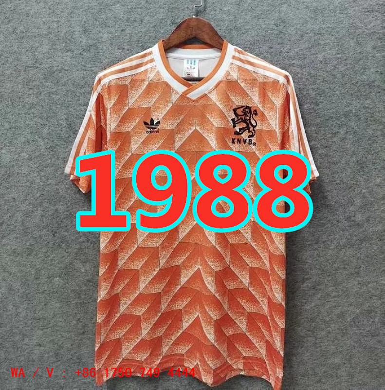 Netherlands Retro TopThai Quality Home Jersey S-2XL