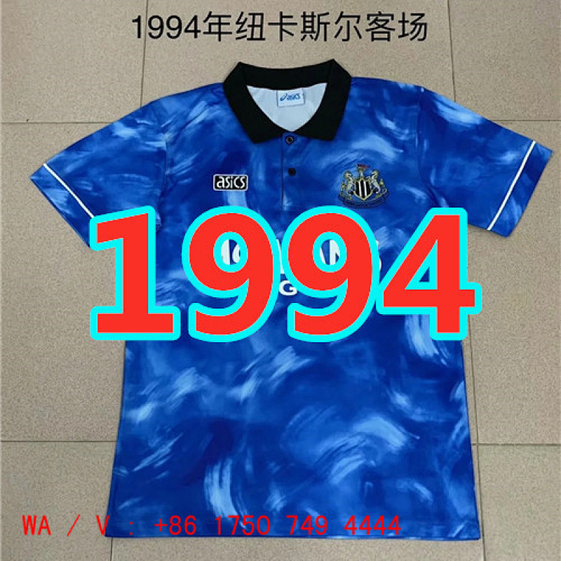 Newcastle United Retro TopThai Quality Away Jersey S-2XL