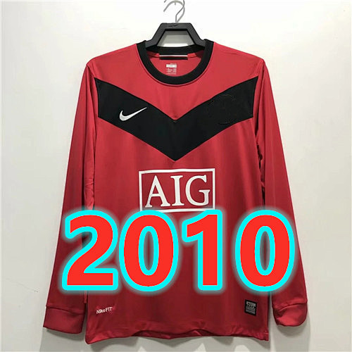 Manchester United Retro Long Sleeve Home Jersey S-2XL