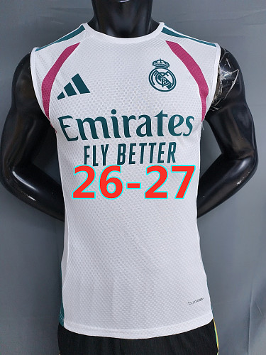 26-27 Real Madrid Training Player Version Vest Jersey S-3XL