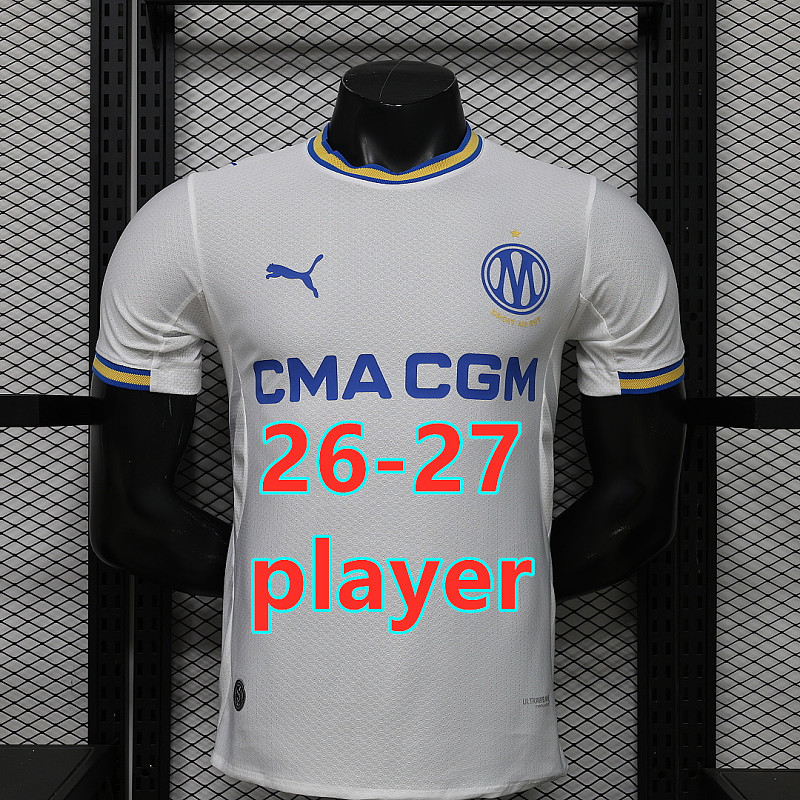 26-27 Marseille Home Player Version Jersey S-2XL