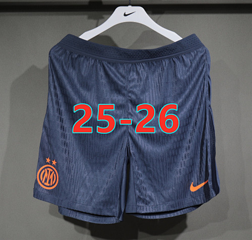 25-26 Inter Milan Away Player Versionn Shorts S-2XL