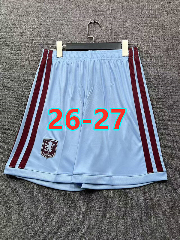 26-27 Aston Villa Home Fans Version Shorts S-2XL