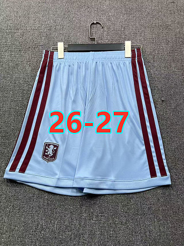 26-27 Aston Villa Home Fans Version Shorts S-2XL