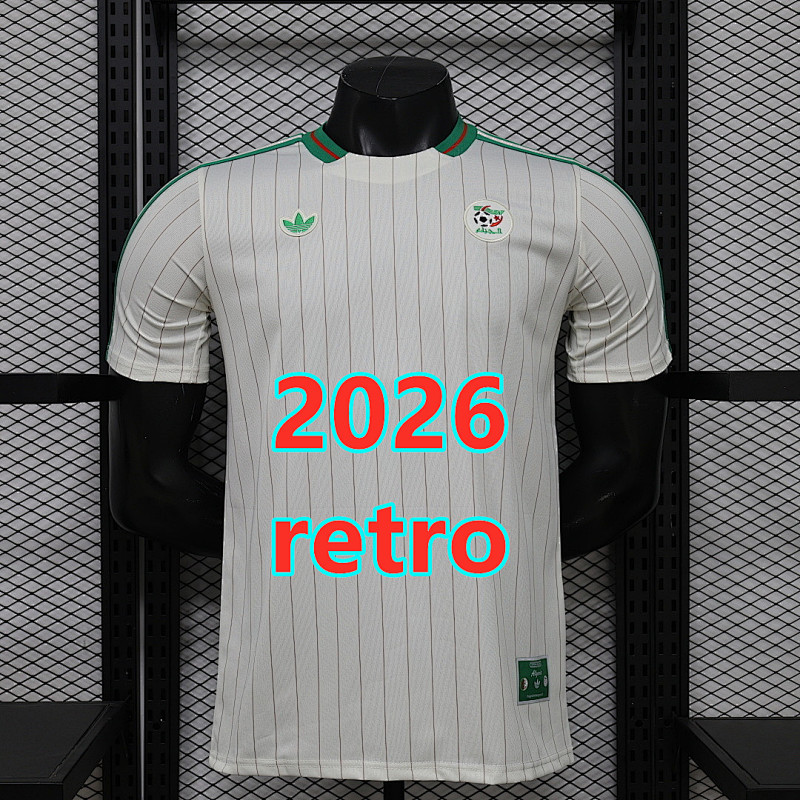 Algeria Retro Player Version Jersey S-2XL