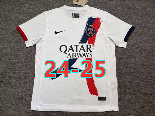 Balenciaga 24-25 Paris Psg Away Fans Version With 2 Stars Jersey S-2XL