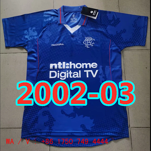 Rangers Retro TopThai Quality Home Jersey S-2XL
