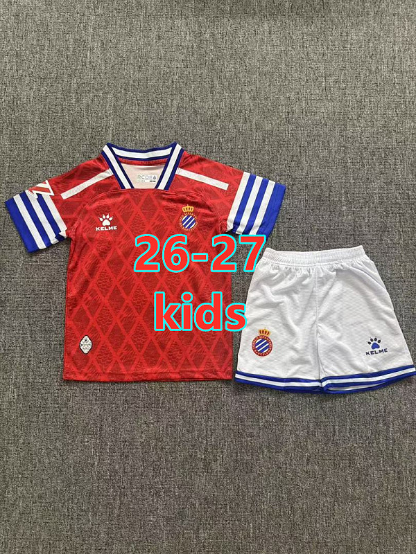 26-27 Espanyol Away Kids Jersey+shorts Kit 16 -28