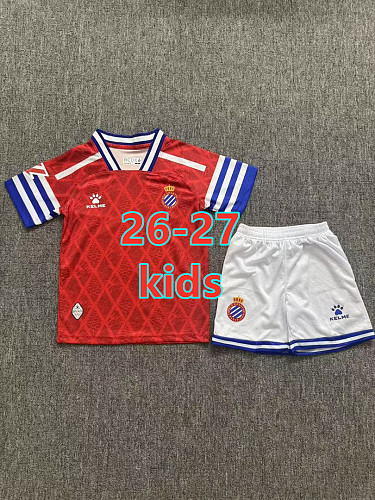 26-27 Espanyol Away Kids Jersey+shorts Kit 16 -28