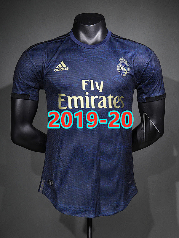Real Madrid Retro Away Player Jersey S-2XL