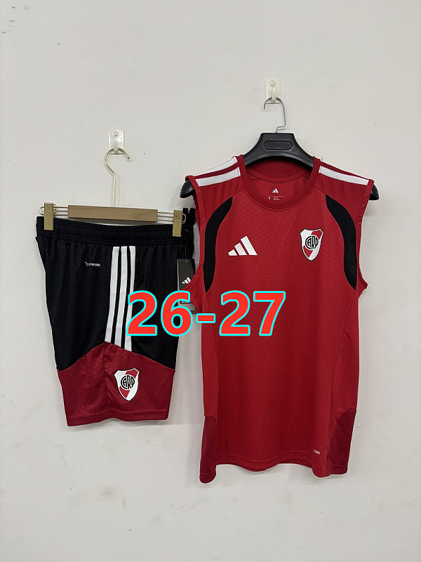 26-27 River Plate Vest Tracksuit Kit S-3XL