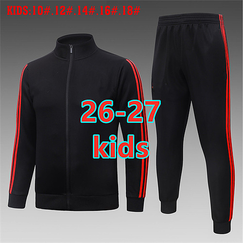 26-27 Manchester United Kids Long Sleeve Jacket 10 -18