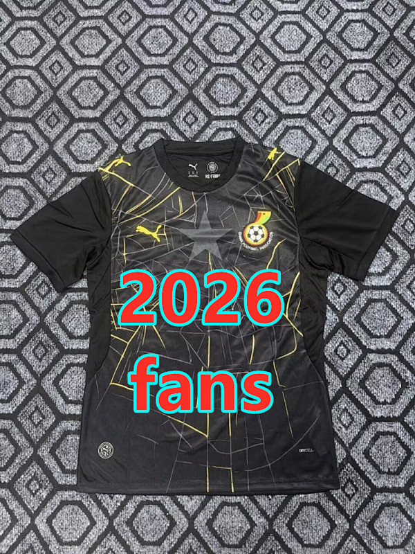 Ghana Third Fans Version Jersey S-2XL