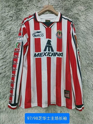 97-98 Chivas Home Retro Long Jersey S-2XL