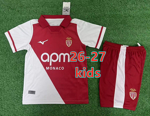 26-27 AS Monaco Home Kids Jersey+shorts Kit 16 -28