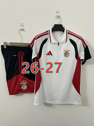 26-27 Benfica Polo Short Sleeve Tracksuit Kit S-3XL Polo