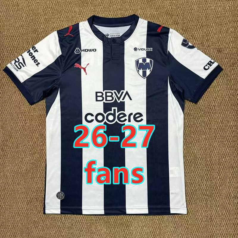 26-27 Monterrey Home Fans Version Jersey S-4XL