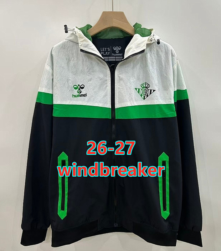 26-27 Real Betis Windbreaker S-2XL
