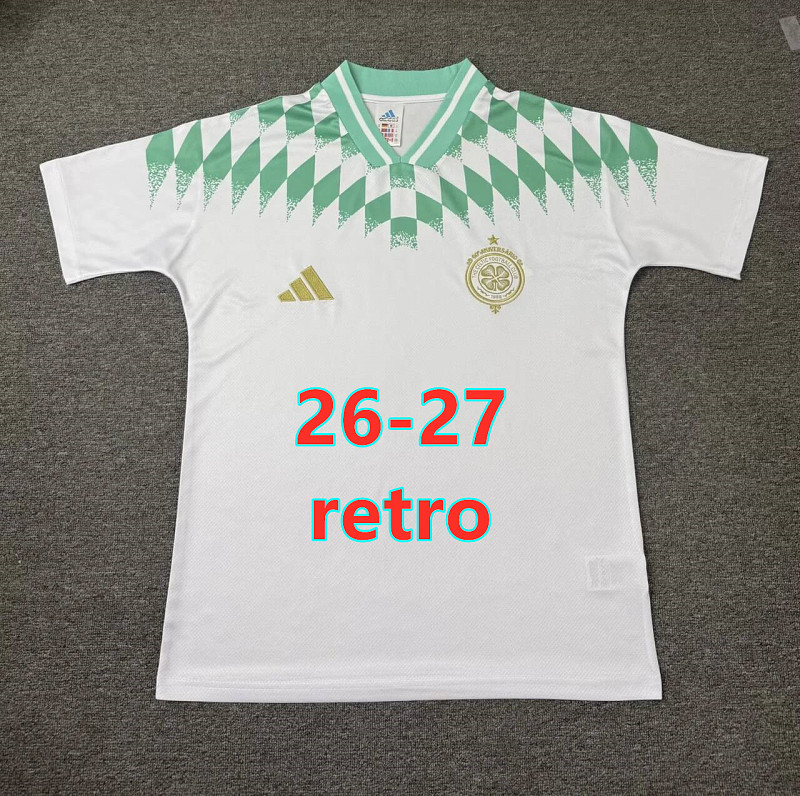 26-27 Celtic Retro Fans Version Jersey S-4XL