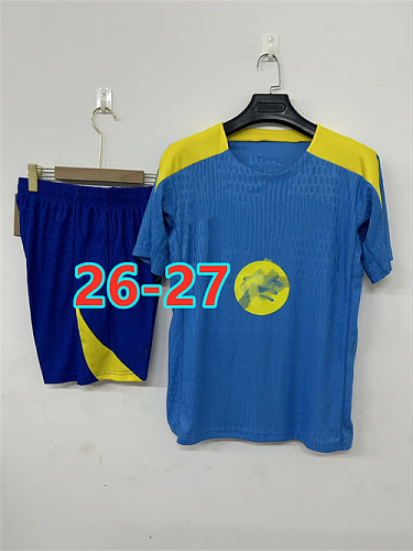 26-27 Barcelona Short Sleeve Player Version Tracksuit Kit S-3XL