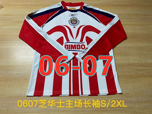 06-07 Chivas Home Retro Long Jersey S-2XL