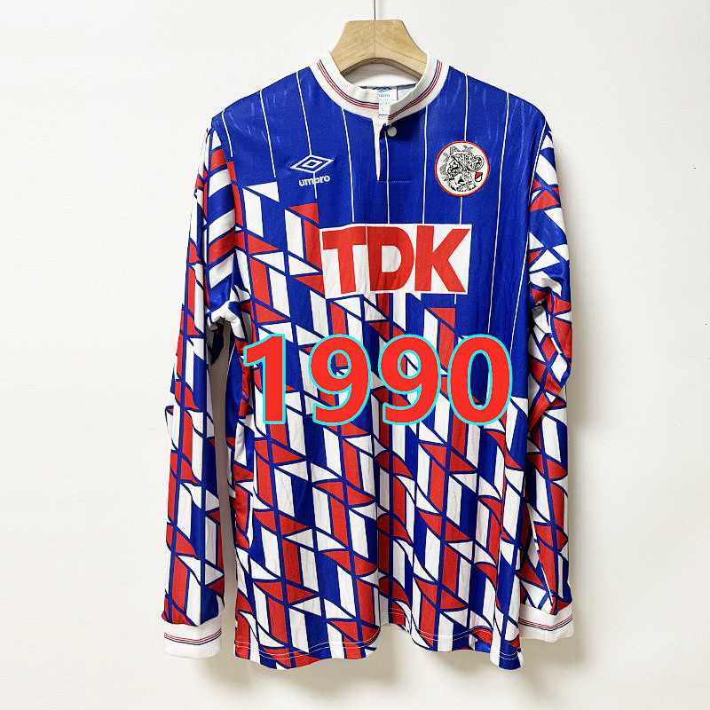Ajax Away Retro Long Sleeve Jersey S-2XL