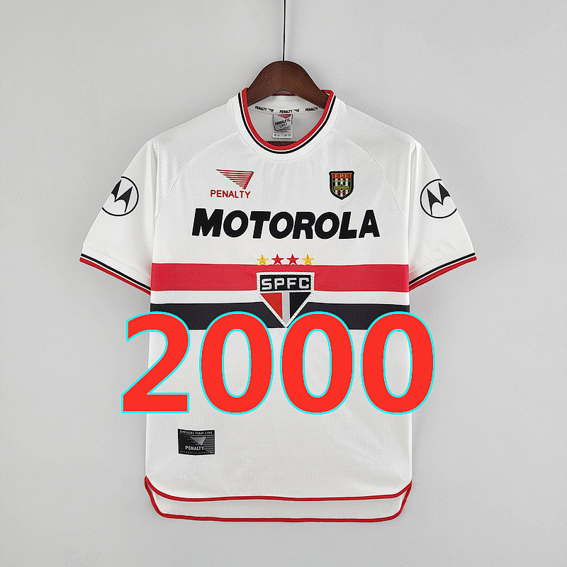 Sao Paulo Retro TopThai Quality Home Jersey S-2XL