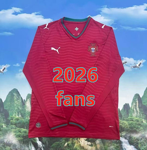 Portugal Home Fans Version Jersey S-4XL