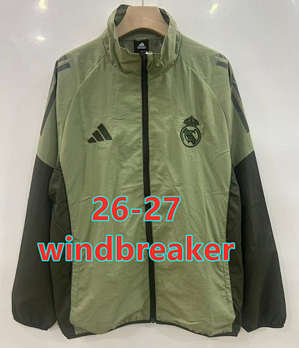 26-27 Real Madrid Embroidery Windbreaker S-2XL