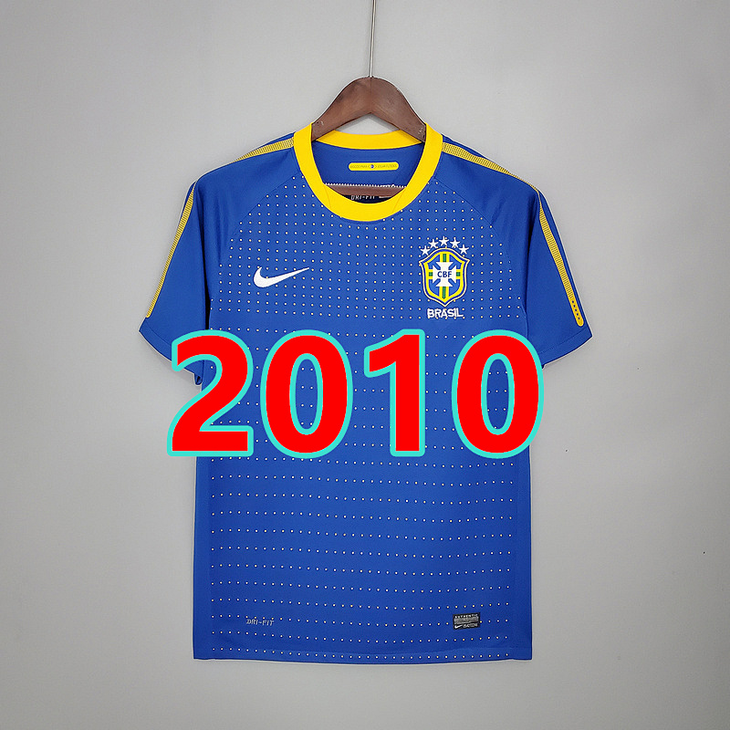Brazil Retro TopThai Quality Away Jersey S-2XL