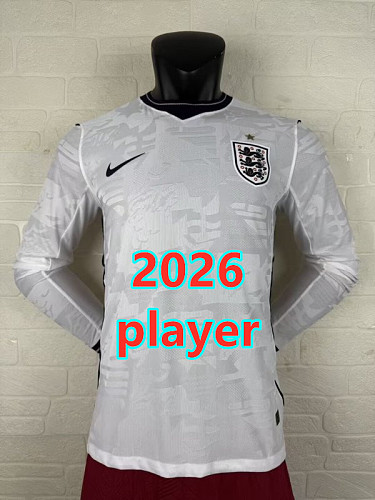 England Home Player Long 16 Teams Jersey S-2XL 16