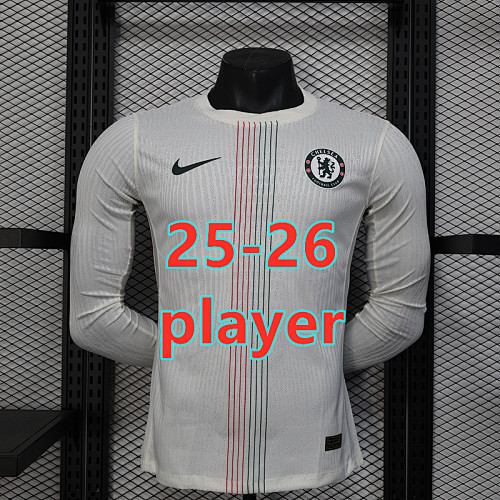 Epl& Ucl 25-26 Chelsea Away Player Long Jersey S-2XL