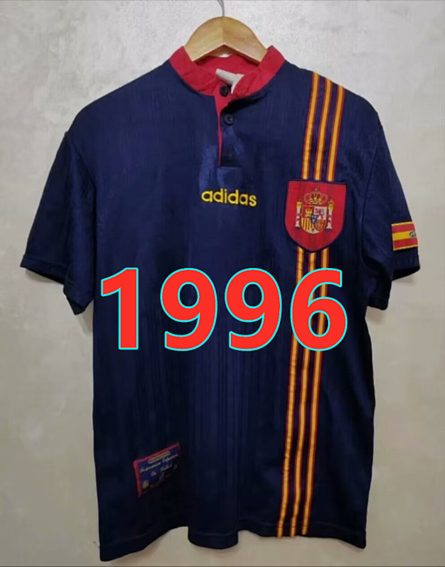 Spain Away Retro Fans Version Jersey S-2XL