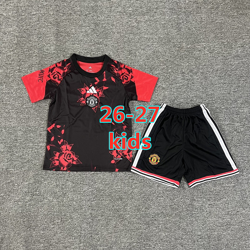 26-27 Manchester United Special Kids Jersey+shorts Kit 16 -28