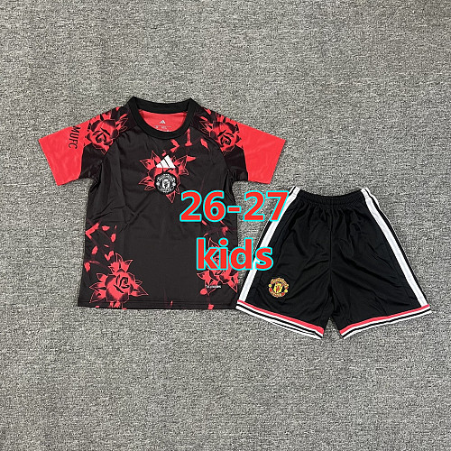 26-27 Manchester United Special Kids Jersey+shorts Kit 16 -28