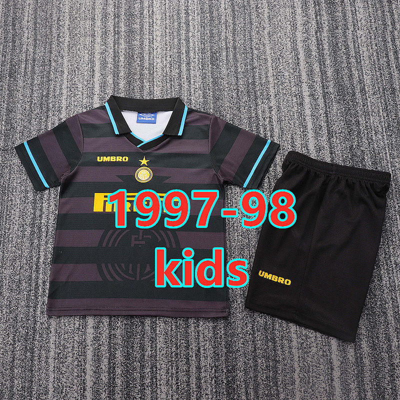 Inter Milan Third Retro Kids Jersey+shorts 16 -28