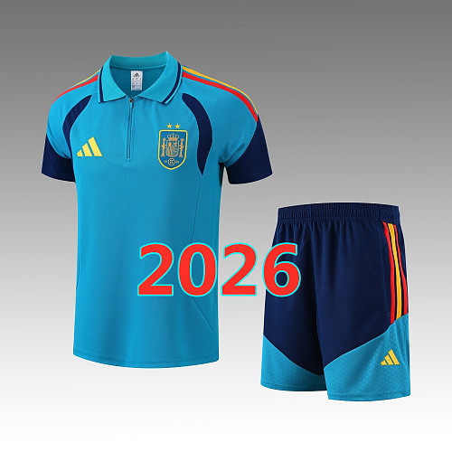 Spain Polo Short Sleeve Tracksuit Kit S-2XL Polo 2